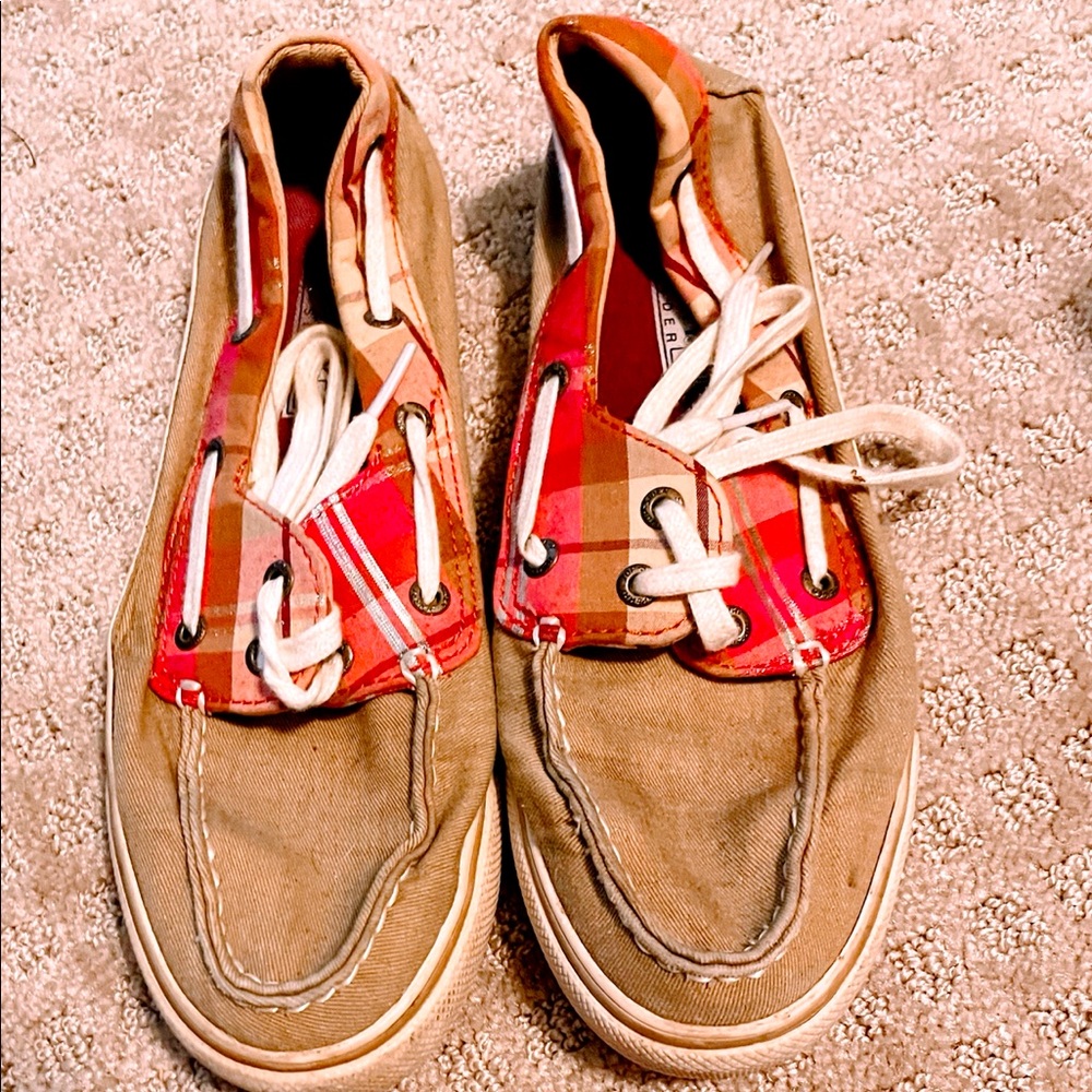 2 for $25 - Sperry Top Sider Tan Causal Summer Deck Boat Shoes